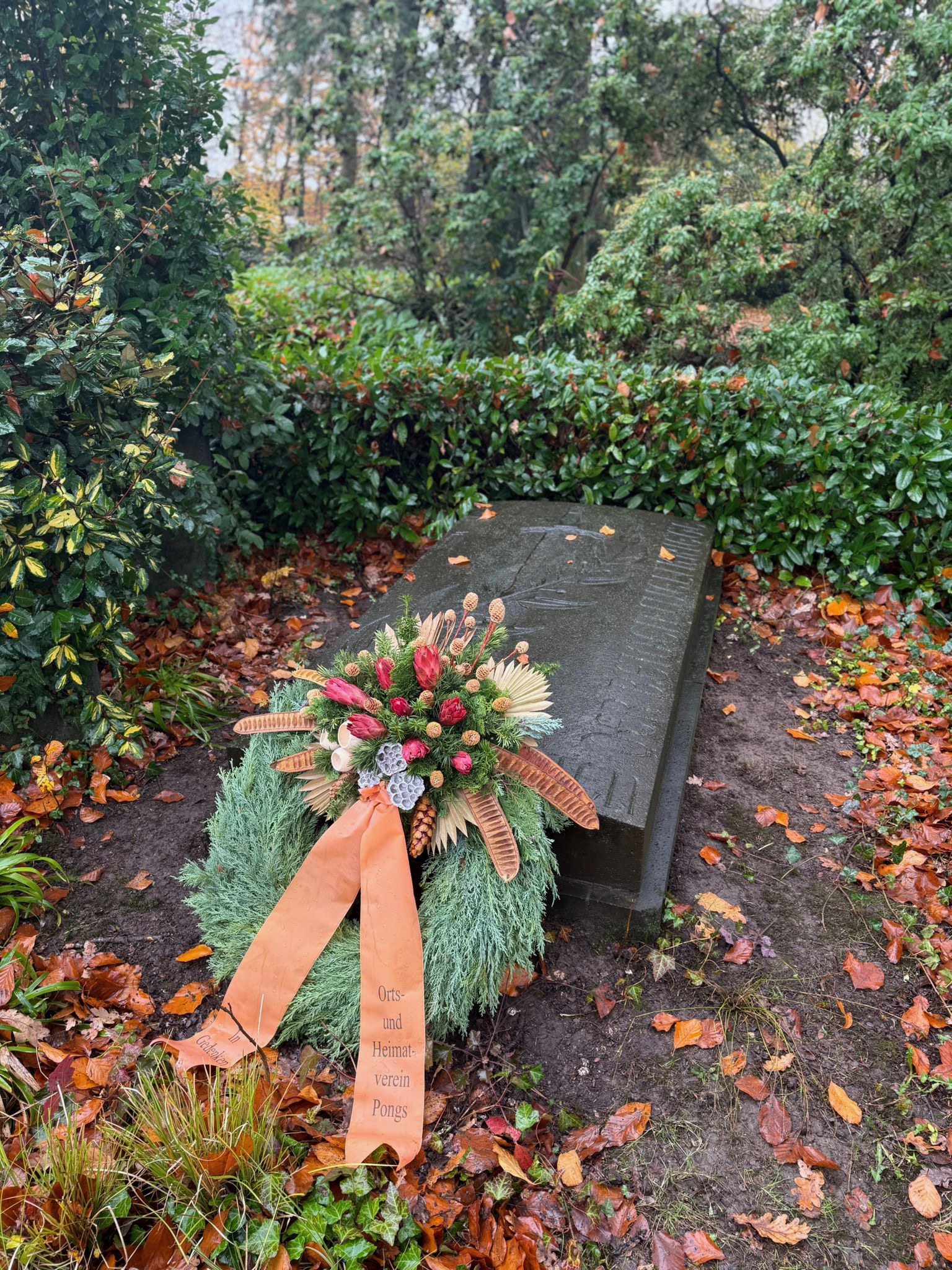 Kranzniederlegung am Ehrendenkmal